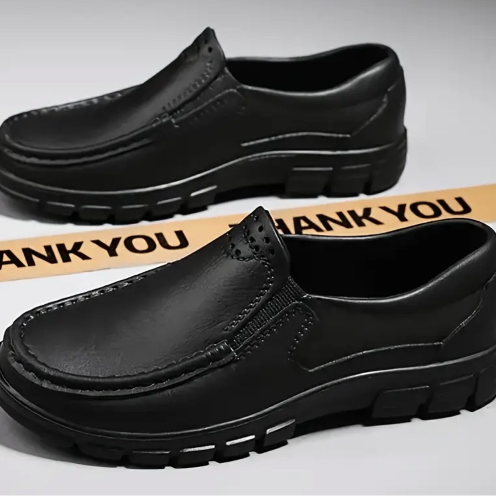 ComfyChef Pro - Men's Solid Color Waterproof & Oil Proof Slip Resistant Shoes